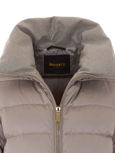 Moorer Argentea Down Jacket In Neutral