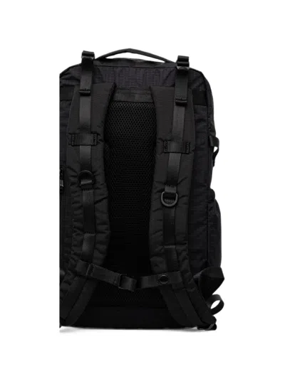 Doughnut Small Roaming Ripstop-texture Buckle-strap Backpack In Black