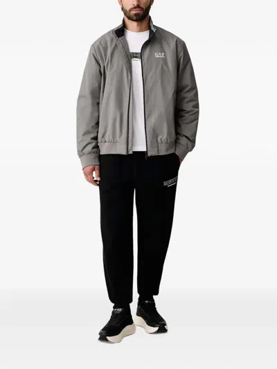 LOGO-PRINT ZIP-UP JACKET