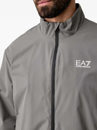 LOGO-PRINT ZIP-UP JACKET