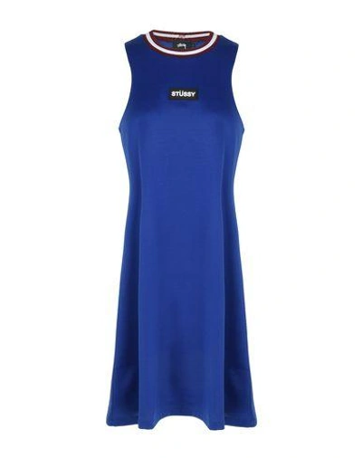 Shop Stussy Short Dress In Blue