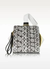 VIONNET MULTICOLOR LEATHER AND AYERS CUBE CLUTCH