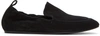 LANVIN Black Suede Classic Loafers