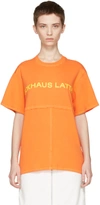 ECKHAUS LATTA Orange Lapped T-Shirt