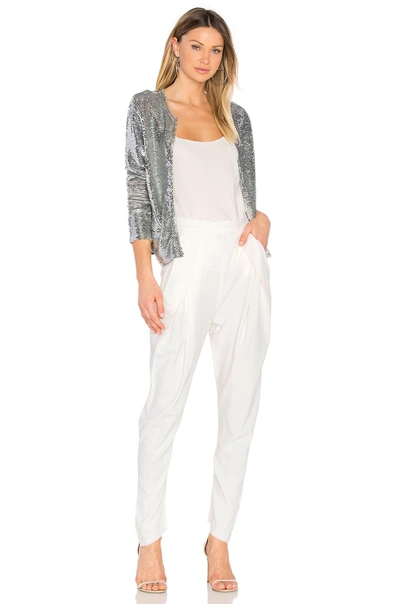 Shop Iro Omana Jacket In Silver