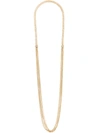 LANVIN LANVIN LONG THIN CHAIN AND FRINGE NECKLACE - METALLIC,AWCJHP3HCHAIE1712012432