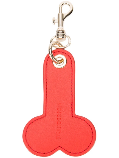 Jw Anderson Leather Key Holder, Red