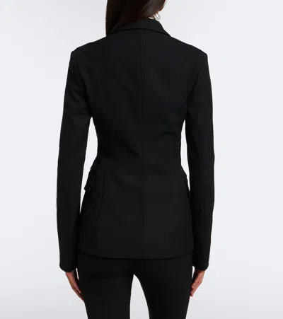 Acne Studios Asymmetric Twill Blazer In Black