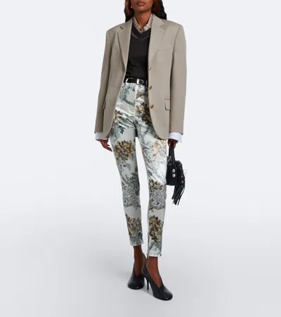 Acne Studios Layered Wool Blazer In Neutral