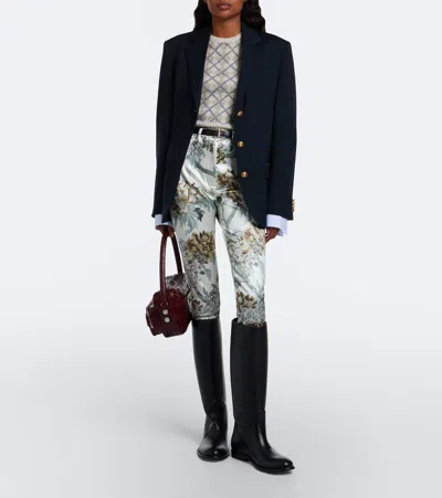 Acne Studios Layered Wool Blazer In Black