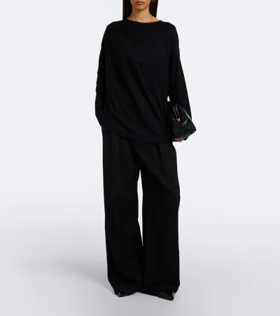 Junya Watanabe Wool Top In Black