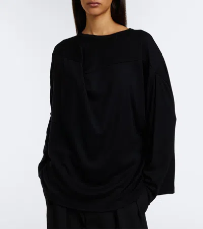 Junya Watanabe Wool Top In Black
