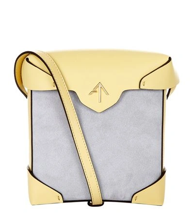 Manu Atelier Mini Pristine Box Shoulder Bag In Yellow