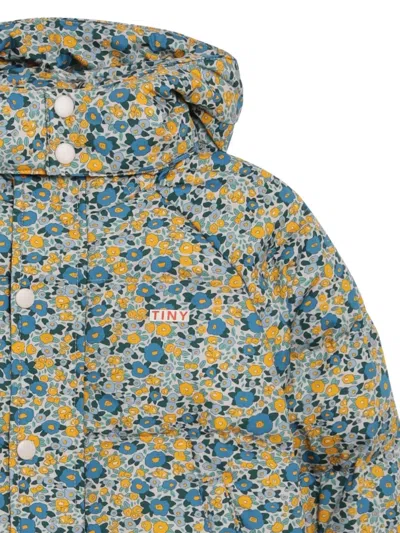 FLOWER-PATTERN PADDED JACKET