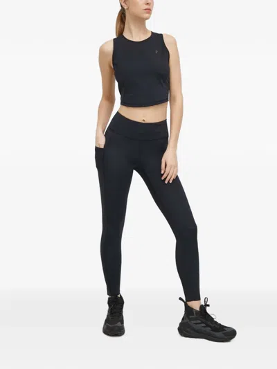 Peak Performance Power Cropped Top In Black