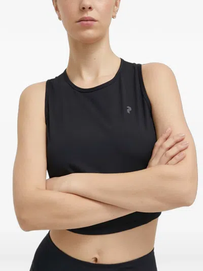 Peak Performance Power Cropped Top In Black