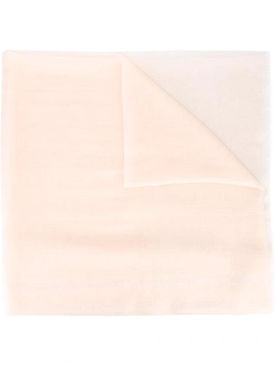Ferragamo Lurex Thread Scarf In Neutrals