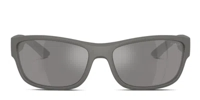 Prada Rectangle-frame Sunglasses In Gray