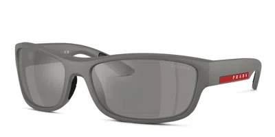 Prada Rectangle-frame Sunglasses In Gray