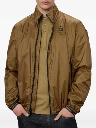 LOGO-PATCH ZIP-UP JACKET