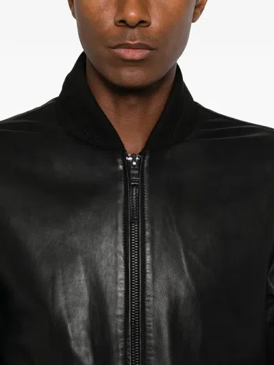 LEATHER FLAP-POCKET JACKET