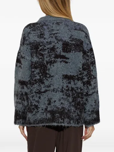 Akep Abstract-pattern Sweater In Gray