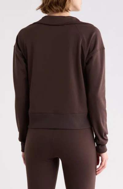 Marika Audrie Half-zip Pullover In Brown