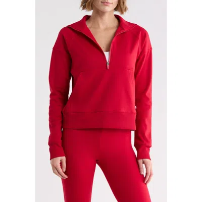 Marika Audrie Half-zip Pullover In Red