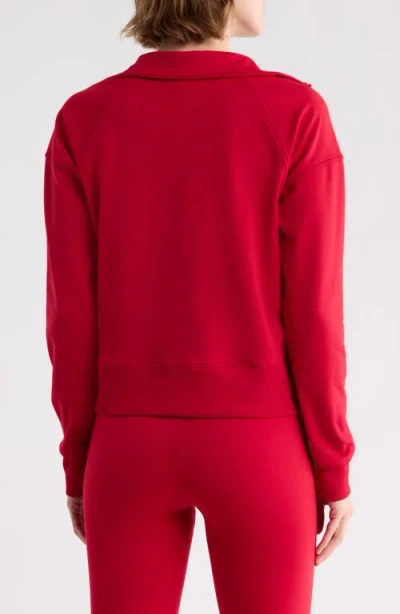 Marika Audrie Half-zip Pullover In Red