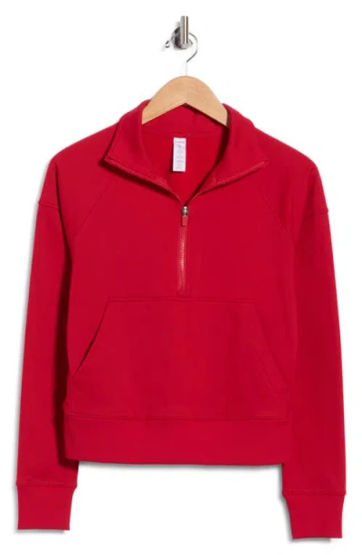 Marika Audrie Half-zip Pullover In Red