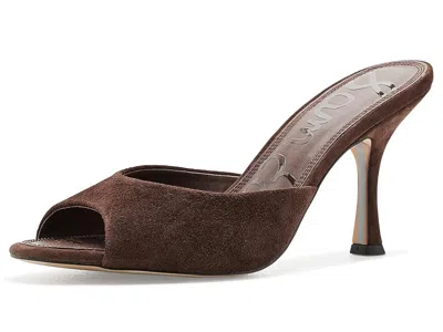 Sam Edelman Jeanie Sandals Java Brown Suede In Java Brown