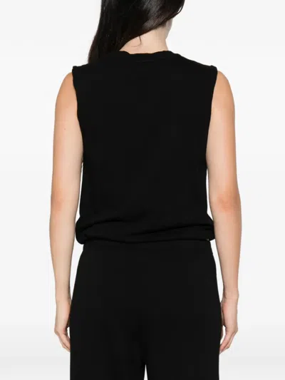 Bobi Bubble-hem T-shirt In Black