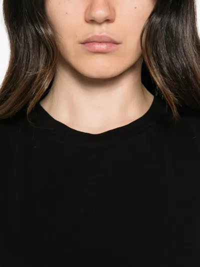 Bobi Bubble-hem T-shirt In Black