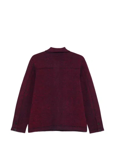Tory Burch Button-front Patch-pocket Jacket In Burgundy