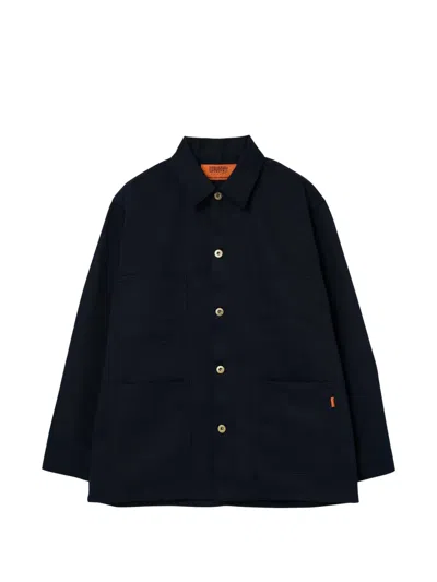 Universal Overall Button-up Patch-pocket Jacket In Blue