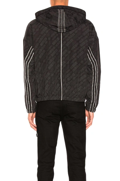 Shop Adidas Originals By Alexander Wang Windbreaker In Black & Off White