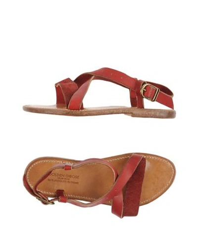 K.jacques Sandals In Maroon