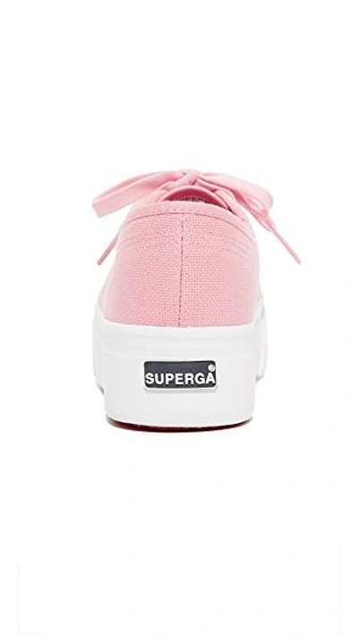 Shop Superga 2790 Platform Sneakers In Vintage Light Pink