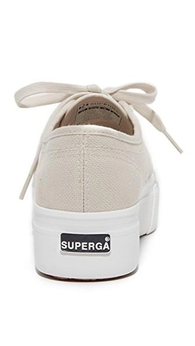 Shop Superga 2790 Platform Sneakers In Cafe Noir