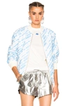 ADIDAS ORIGINALS BY ALEXANDER WANG REVERSIBLE BOMBER IN WHITE.,BS2996