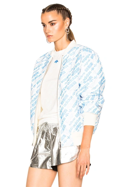 Shop Adidas Originals By Alexander Wang Reversible Bomber In White. In Cream White