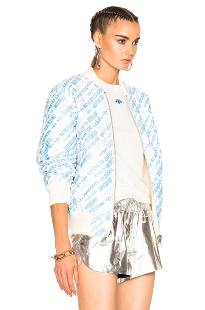 Shop Adidas Originals By Alexander Wang Reversible Bomber In White. In Cream White