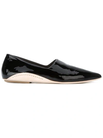 Shop Marsèll Pointed Ballerina Shoes - Black