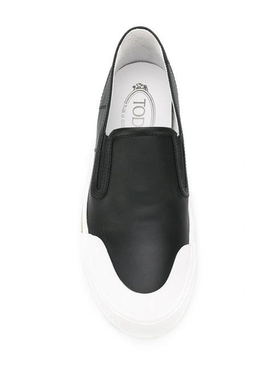 Shop Tod's Slip-on Sneakers - Black