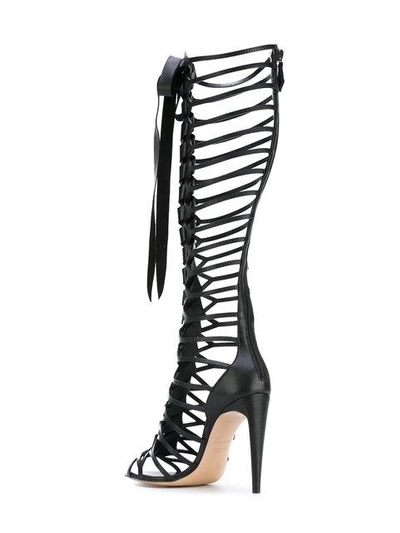 Shop Casadei Knee-length Strappy Sandals
