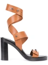 ANN DEMEULEMEESTER STRAPPY SANDALS,1701284837802912037618