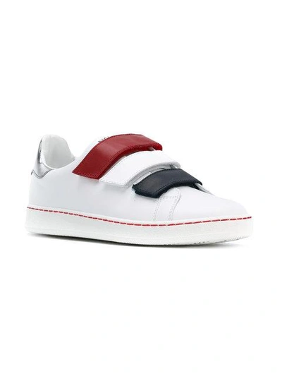 Shop Moncler 'simpson' Trainers In White