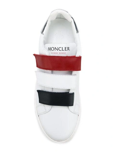 Shop Moncler 'simpson' Trainers In White