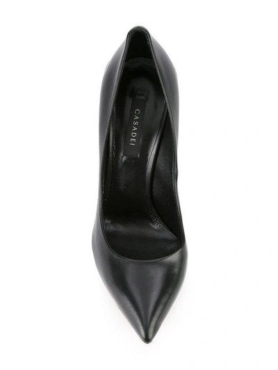 Shop Casadei Blade Pointed Toe Pumps - Black