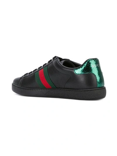 Shop Gucci Ace Embroidered Low-top Sneakers